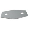 Westbrass Two-Hole Remodel Plate, Polished Chrome, D504-26 13 in