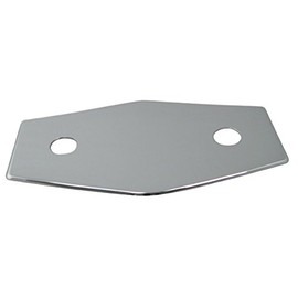 Westbrass Two-Hole Remodel Plate, Polished Chrome, D504-26 13 in