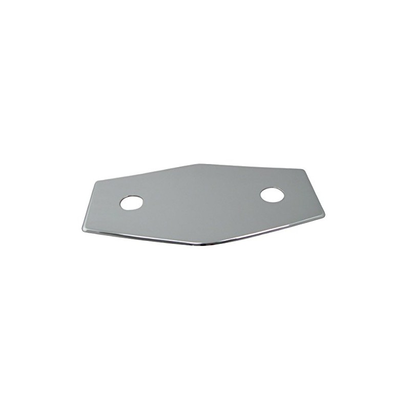 Westbrass Two-Hole Remodel Plate, Polished Chrome, D504-26 13 in