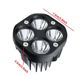 BILLFARO Upgraded Motorcycle Headlight Front Headlamp Bright Lamp,Plug N Play Light Bar Headlight with Switch for Sur Ron Light Bee X S Segway X160 X260 Dirt Bike,Oval Lamp