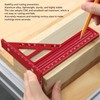 Imperial 3D Multi Angle Measuring Ruler, Woodworking Triangle Ruler Set,