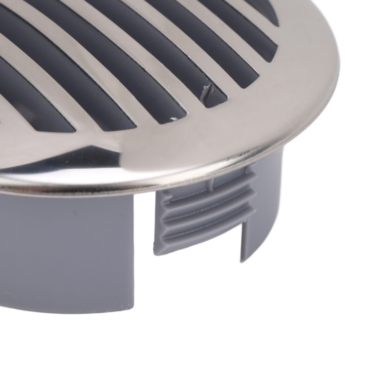 4pcs Stainless Steel Air Vents Louvered Grille Cover Vent Hood