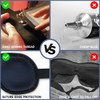 YOUIGE Sleep Mask for Women Men, Ultrathin Light Blocking Sleeping Mask, No Pressure On Eyes 3D Contoured Blindfold, Soft Comfort Eye Shade Cover for Travel/Naps/Yoga/Shift Work.Black
