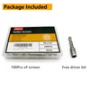 Allkeen White Painted Self Tapping Gutter Screws #8 x 1/2"