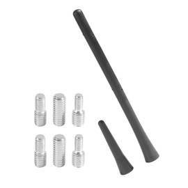Flaconi 2PCS Autoantenne,Auto Antenne Kurz,Antenne Auto,Auto Antenne Dach,KFZ Antenne von 6,5cm und 18cm mit 6 Verbindungsschrauben,Geeignet für die Meisten Autos, Schräghecklimousinen,SUVs,LKWs