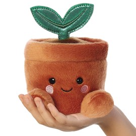 Aurora, 33793, Palm Pals Terra Potted Plant, 5In, Soft Toy, Brown