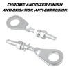 NTHREEAUTO Motorcycle Chain Adjuster Tensioner Metal Chain Axle Adjusters Compatible