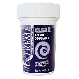 Backscratchers Extreme Acrylic Dip Powder - Long Lasting Quick Dry Nail Color - Professional Salon Quality Manicure - Clear, 1 Ounce