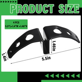 Blulu 4 Pcs Small Spider Feet Sign Holder Floor Standing Display Base Spider Feet Board Sign Holder for Display Any Size Board for Stores Advertising Events, Stainless Steel