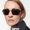Laurinny Retro Punk Sunglasses for Big Heads Men Women, Rimless