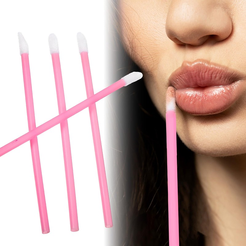 200 Stück Einweg-Lippenpinsel, Make Up Lippenstift Pinsel, Schminkpinsel, Lippenapplikator Werkzeug