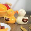 Bicuzat Ceramic Duck Shape Salt & Pepper Shakers Set, Hand-Painted