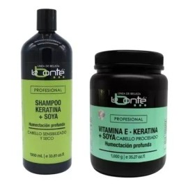Kit Labonté Shampoo Kerat 1lt & Vitamina E Keratina+soya 1kg