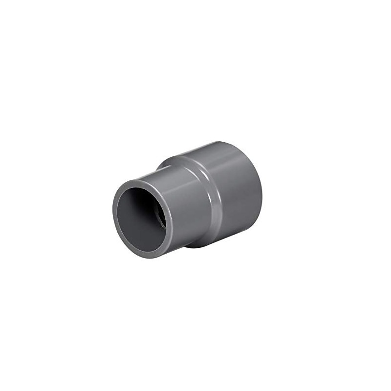 sourcing map PVC DWV Reducing Coupling Schedule 40 Gray 20mm