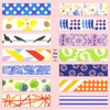 48 Rolls Washi Tape Set - 8mm Wide Decorative Masking