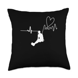 Heartbeat Artistic Gymnastics Rings | Acrobatics | Gymnast Throw Pillow