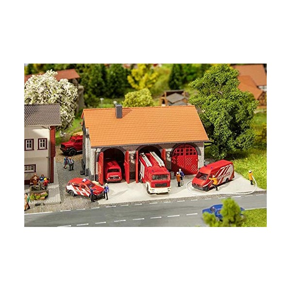 Faller 222209 Fire Brigade Tool House, Cream and Brown, 101