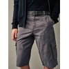 NEXT Long Cargo Shorts with Belt, gray, 44