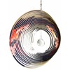 Hanging Stainless Steel Garden Wind Spinner Sun Catcher Crystal -
