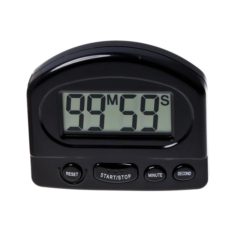 Alipis 2pcs Magnetic Timer Clock with Alarm Large Digital Display