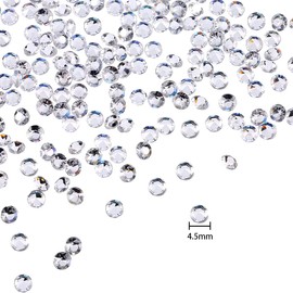 Acrylic Diamond, 5000PCS Clear Crystal Acrylic Diamond for Wedding Table Scatter Home Decoration DIY Arts & Crafts (4.5MM)