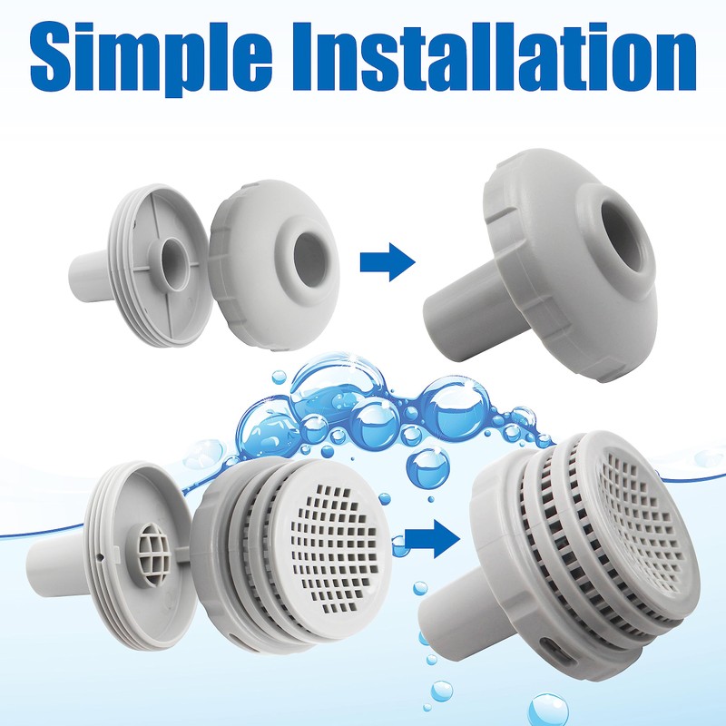 TIROAR 25022E Swimming Pool Water Jet Connector Kits with Outlet