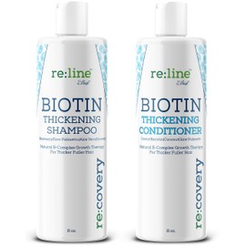 Biotin Shampoo and Conditioner for Hair Growth, Thinning Hair Treatment - NATURAL, Sulfate Free, for Men and Women (THICKENING SHAMPOO AND CONDITIONER) | Paisle Botanics