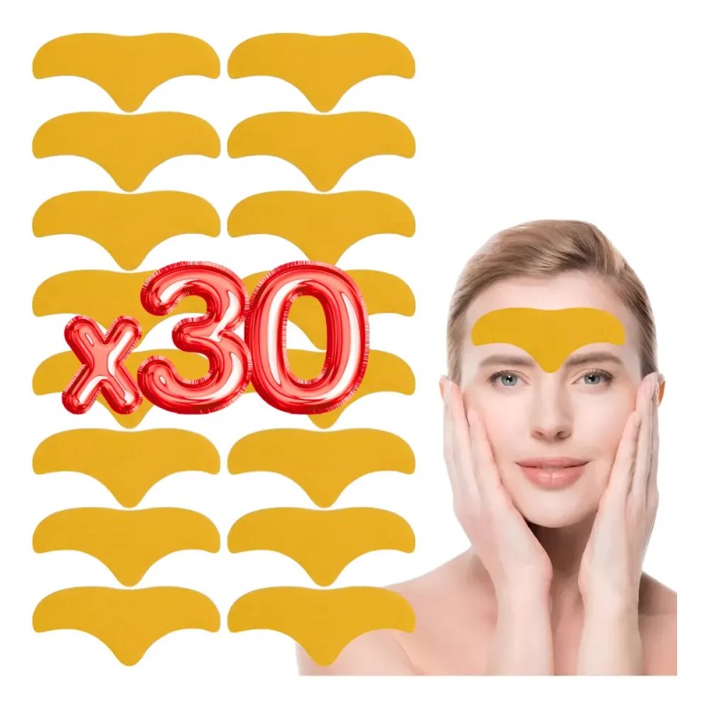 Parches Anti Arrugas Mascarilla Facial Colágeno Frente 30pzs