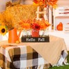 DIYDEC 3PCS Fall Mason Jars 3 * 5Inch Lighting Painted