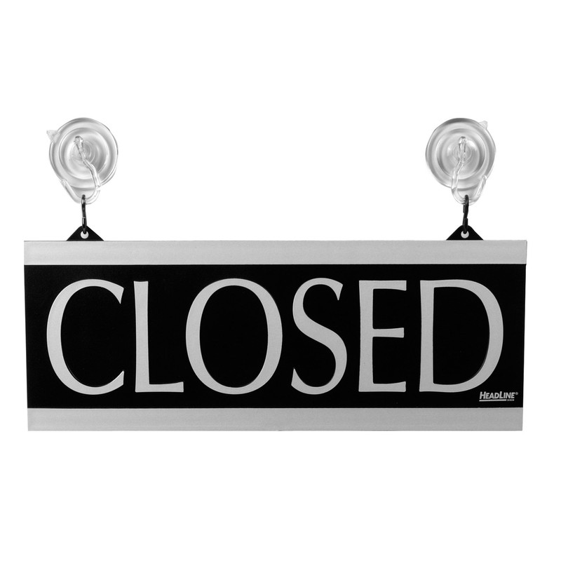 Headline Sign - Century Series 2-Sided Reversible "Open" / "Closed"