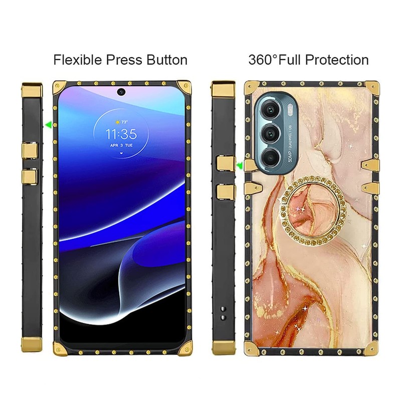 for Moto G Stylus 5G 2022 Case (Marble Yellow)