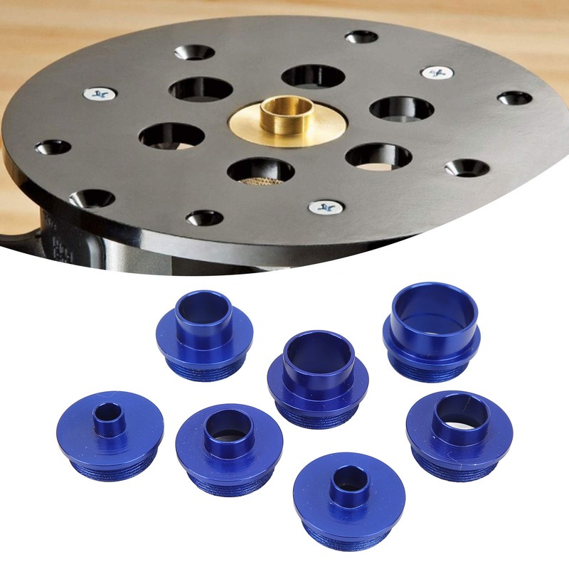 10 Pcs Set Router Template Guides Bushing High Strength Aluminum