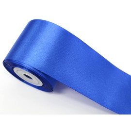 CaPiSo 10 m Premium Satin Ribbon 50 mm Ribbon Gift Ribbon Decorative Ribbon Christmas Wedding (Dark Gold)