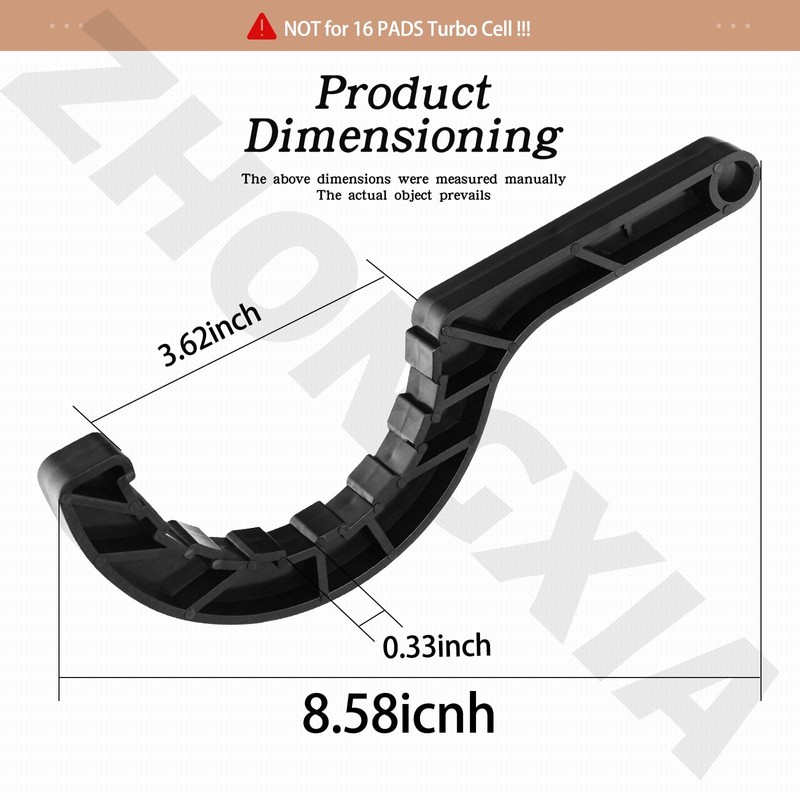 ZHONGXIA Heavy Duty Upgrade Salt Water Chlorinator Pool Tool Wrench