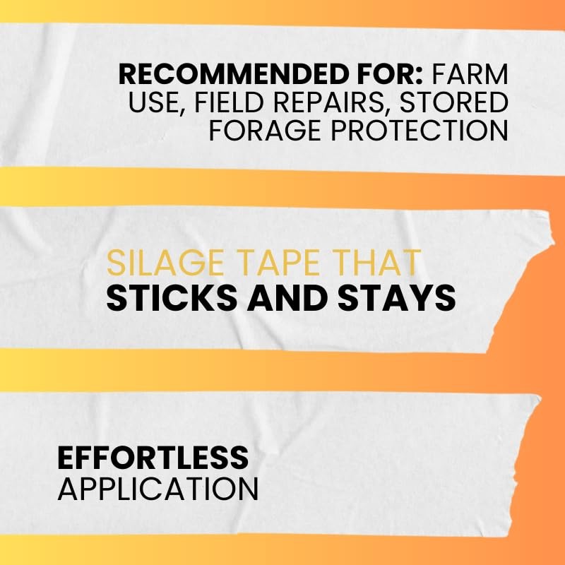 Silage Wrap Repair Tape 3" x 180' – Heavy-Duty Farm