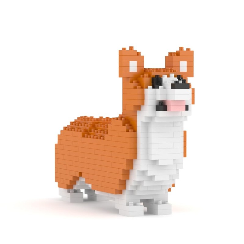 JEKCA Welsh Corgi Mini 01S | Mini Dog Plastic Building