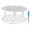 Acrylic Tweezers Stand Holder 12 Holes Rotatable Eyelash Extension Tool