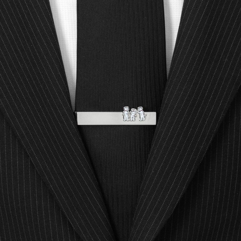 101 Dalmatians Tie Clip Tie Bar dn-dal-tb, Brass, No Gemstone