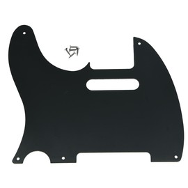 KAISH American Vintage 5 Hole Tele Pickguard TL Guitar Pick Guard Scratch Plate for Tele/Telecaster Glossy Black 1 Ply
