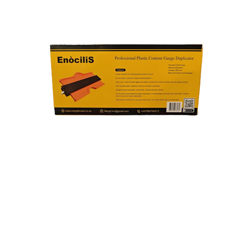 Contour Gauge EnociliS 10 inch with Lock Professional Duplicator, Plastic