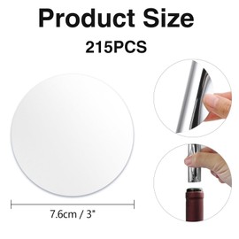 215 Pack Wine Bottle Pourers - 76mm Diameter Plastic Drip-Free Wine Spouts with Aerator - Reusable Pour Spouts for Red/White Wine, Bartender Tools, Home Entertaining