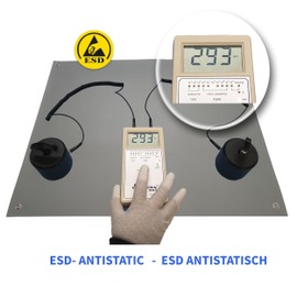 Minadax ESD Computer Table Mat Antistatic 60 x 30 cm Premium Quality Includes Cuff + 2.4 m Extension + ESD Earth Plug