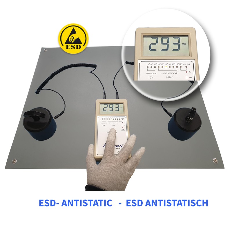 Minadax ESD Computer Table Mat Antistatic 60 x 30 cm