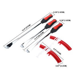 BTSHUB 22Pcs Tire Spoons Lever Dirt Bike Lawn Mower Motorcycle Tire Changing Tools with 3 Tire Spoons, 2 Rim Protectors, 6 Valve Core, Valve Tool and Caps Set