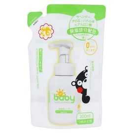 UQ Baby Full Body Foam Soap, Refill, 10.1 fl oz (300 ml), Baby Soap, Body Soap, Skin Care, Additive-Free, Hypoallergenic, Naturally Derived 0 Years, Moisturizing, Babies, Newborns, Kumamon