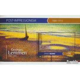 Prophila Collection Maldives Block 799 (Complete Edition) Mint NH ** MNH 2015 Georg Lemmen (Stamps for Collectors) Painting