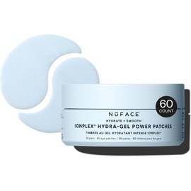 NuFACE Ionplex Hydra-Gel Power Parches Debajo de Los Ojos - Mascarilla de Gel para Ojos Hinchados y Ojeras - Parches de Arrugas Refrescantes y Almohadillas de Tratamiento Hidratante para Energizar, Il