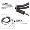 LALAFINA 1PC Black Earphone Repair Cable TPE Headset Wire Cores