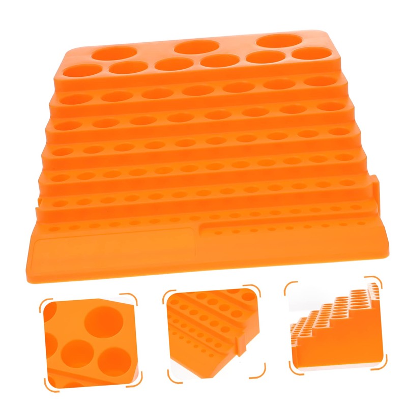 Operitacx 3pcs Portable Durable Drill Bit Organizer with Multifunction Milling