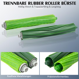 Huphant 22er/set Ersatzteile Zubeh?r f??r iRobot Roomba i7 i7+ j7 j7+/Plus i3 i3+ i4 i4+ i6 i6+ i8 i8+ E5 E6 E7 Staubsauger, 4 Hauptb??rste 8 Filter 8 Seitenb??rsten 1 Reinigungsb??rste 1 Schraubendreher